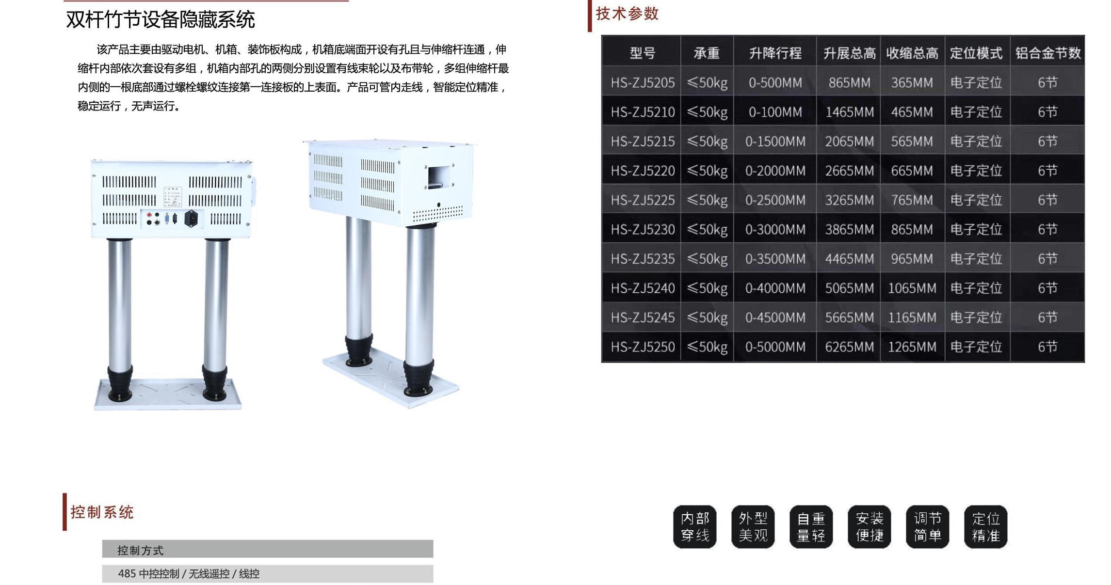 双杆竹节式